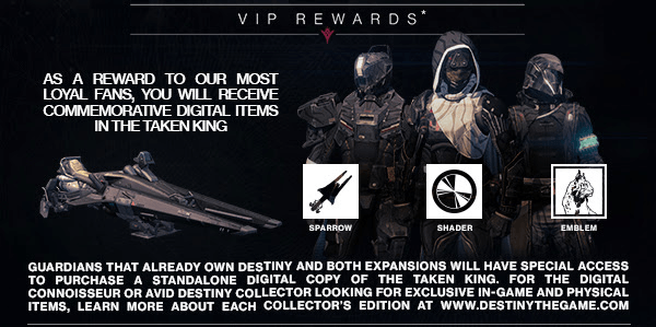Black Shader, Black Sparrow, and an emblem for VIP Members.